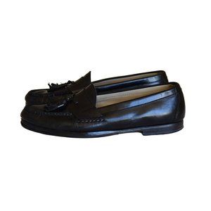 Men's Cole Haan Classic Tassel  Black Leather Slip on Loafers 10.5